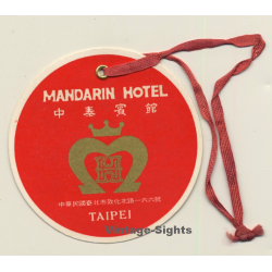 Taipei / Taiwan: Mandarin Hotel (Vintage Luggage Tag)