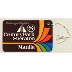 Manila / Philippines: Century Park Sheraton (Vintage Luggage Tag)
