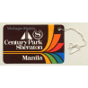 Manila / Philippines: Century Park Sheraton (Vintage Luggage Tag)