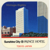 Tokyo / Japan: Sunshine City - Prince Hotel (Vintage Self Adhesive Luggage Label / Sticker)
