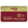 Agra / India: Mughal Sheraton (Vintage Self Adhesive Luggage Label / Sticker)