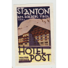 Hotel Post Walter Schuler - St. Anton - Tirol / Austria (Vintage Luggage Label)