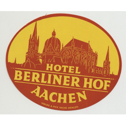 Hotel Berliner Hof - Berlin (2) / Germany (Vintage Luggage Label)