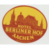 Hotel Berliner Hof - Berlin (2) / Germany (Vintage Luggage Label)