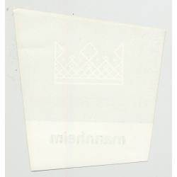 Augusta Hotel - Mannheim / Germany (Vintage Luggage Label)