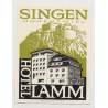 Hotel Lamm - Singen (Hohentwiel) / Germany (Vintage Luggage Label)