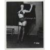 Irving Klaw: Bettie Page With Black Cloth F-366 / Pin-Up - BDSM (Vintage Photo USA)