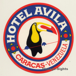 Caracas / Venezuela: Hotel Avila / Toucan (Vintage Luggage...