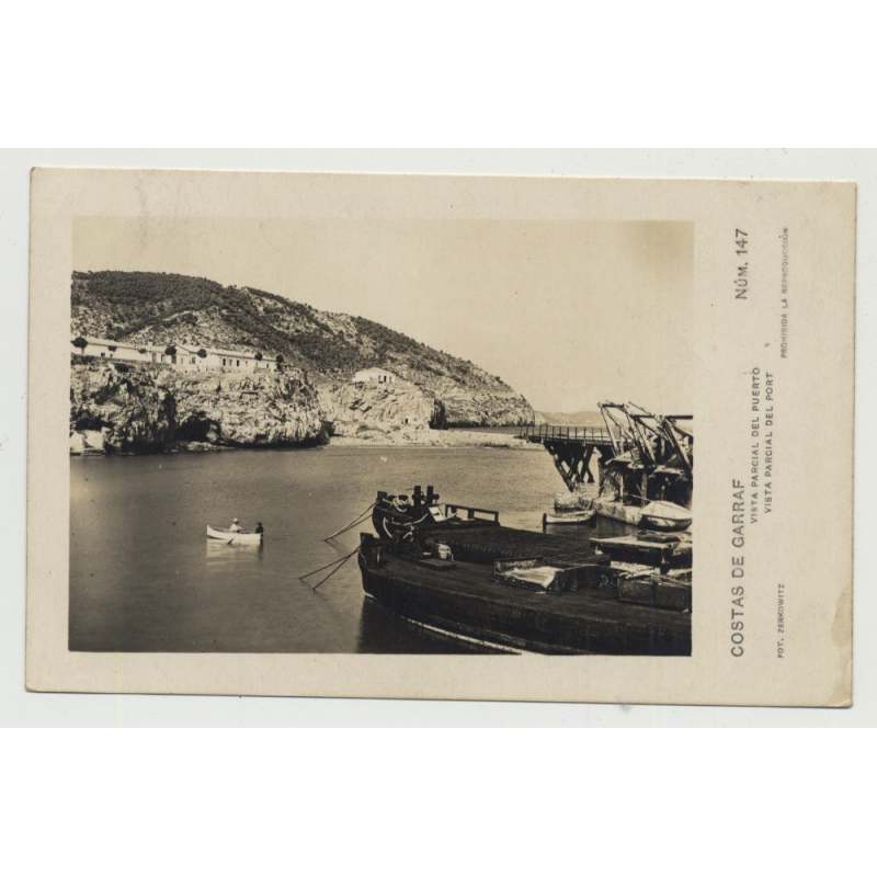 Costas De Garaff - Catalunya / Spain (Vintage PC 1921) Port Costas De Garaff - Catalunya / Spain (Vintage PC 1921) Port