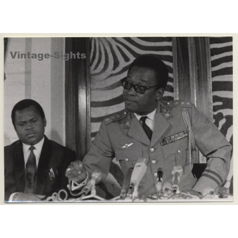 Congo: President Mobutu Seso Seko*1 (Vintage Press Photo ~1960s)