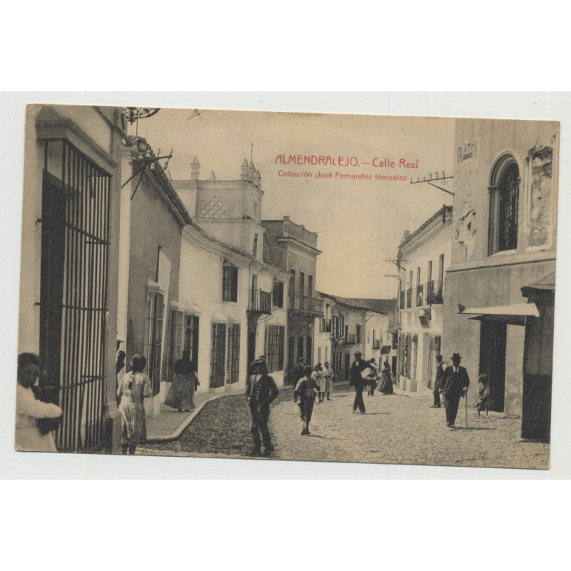 06200 Almendralejo - Calle Real / Spain (Vintage PC 1937) 06200 Almendralejo - Calle Real / Spain (Vintage PC 1937)