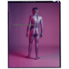 Rear View: Muscular Nude Man Painted Silver*2 / Gay INT (Vintage Diapositive 1970s/1980s)