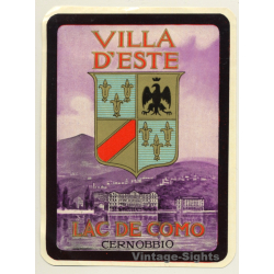 Cernobbio - Lago De Como / Italy: Villa D'Este (Vintage Luggage Label ~1940s)