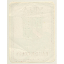 Cernobbio - Lago De Como / Italy: Villa D'Este (Vintage Luggage Label ~1940s)