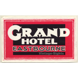 Eastbourne / UK: Grand Hotel (Vintage Luggage Label)
