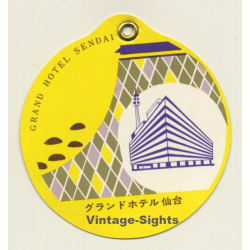 Sendai / Japan: Grand Hotel (Vintage Hotel Luggage Tag)