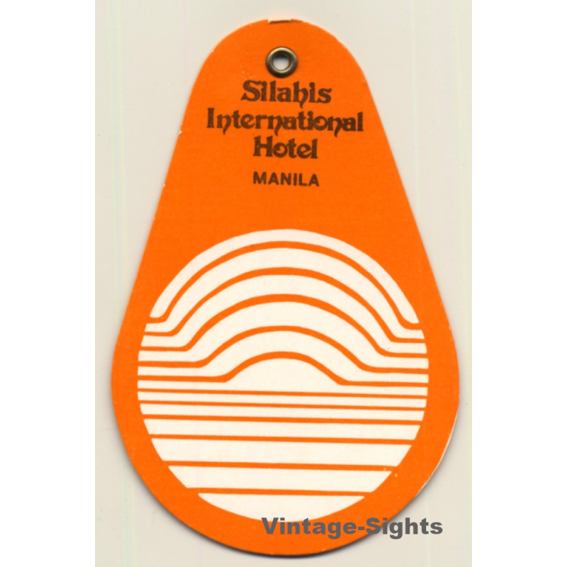 Manila / Philippines: Silahis International Hotel (Vintage Luggage Tag)