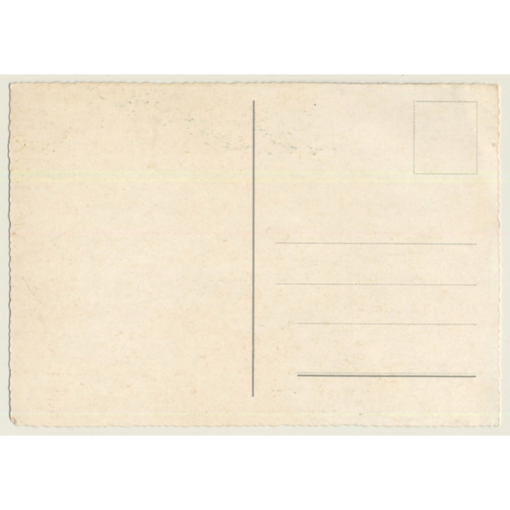 Blonde Nude Showgirl With Feather Boa / Pin-Up - Risqué (Vintage PC 1960s/1970s)