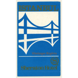 Istanbul / Turkey: Sheraton Hotel (Vintage Self Adhesive Luggage Label / Sticker)