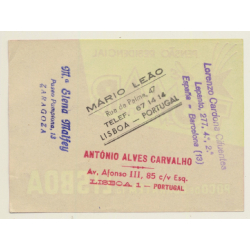 Lisbon / Portugal: Pensão Residencial De Tomar - Lisboa (Vintage Luggage Label)