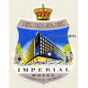 Copenhagen / Denmark: Imperial Hotel - Crown (Vintage Luggage Label ~1960s)
