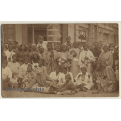 Large Carnival Society In Front Of Café / Monkey - Bruxelles?...