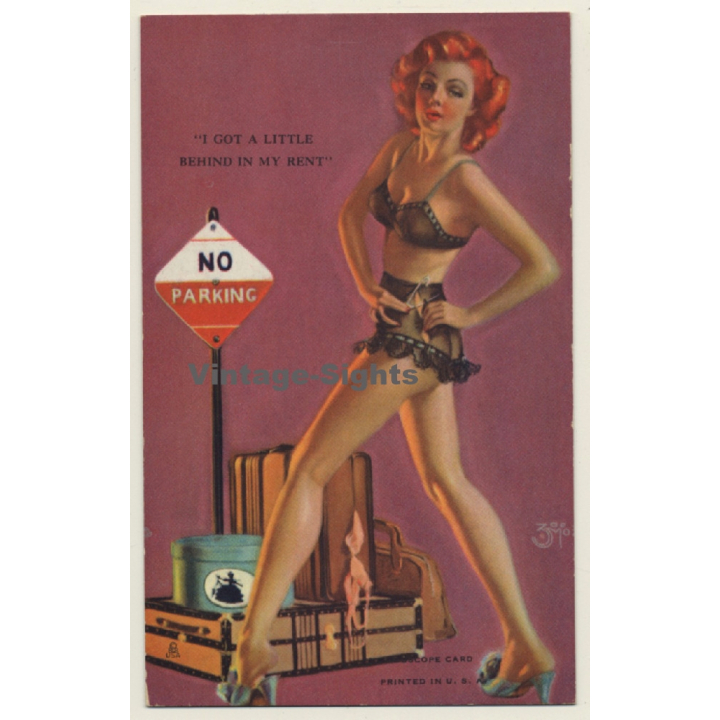 Zoe Mozert: I Got A Little Behind In My Rent / Pin-Up - Risqué (Mutoscope Card PC)