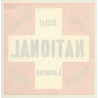 Lucerne / Switzerland: Hotel National Luzern (Vintage Luggage Label)