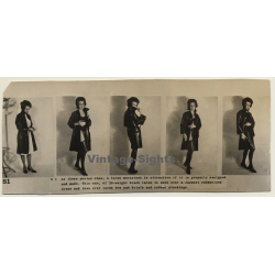 Latex Fashion Photos - Rubber Rain Coat - Fetish / BDSM (Vintage Photos ~1940s/1950s)