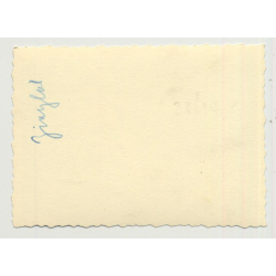 Bedouin Racing On His Donkey / Caftan - Turban (Vintage Photo B/W)