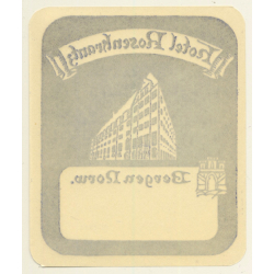 Bergen / Norway: Hotel Rosenkrantz (Vintage Luggage Label)
