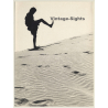 Jerri Bram (1942): Great Take Of Man On Desert Dune / Sand (Vintage Photo ~1970s)