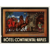 Naples / Italy: Hotel Continental (Vintage Luggage Label)