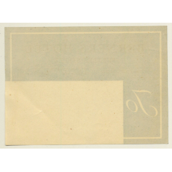 London / UK: Berners Hotel (Vintage Luggage Label)