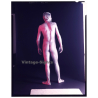 Rear View: Muscular Nude Man Painted Silver*3 / Gay INT (Vintage Diapositive 1970s/1980s)