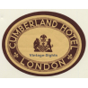 London / UK: Cumberland Hotel*2 (Vintage Luggage Label ~1930s/1940s)