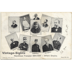 République Francaise 1894/1898 - Affaire Dreyfus / Judaica (Vintage PC ~1900s)
