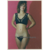 Natural Semi Nude In Black Lingerie / Pulled Down Panties (Vintage Photo Germany ~1990s)