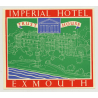 Imperial Hotel (Trust House) - Exmouth / Great Britain (Vintage Luggage Label 1950s)