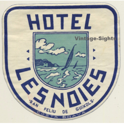 San Feliu De Guixols / Spain: Hotel Les Noies (Vintage Luggage...