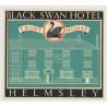 Black Swan Hotel (Trust House) - Helmsley / Great Britain (Vintage Luggage Label 1950s)