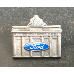 Vintage Enamel FORD Button Badge / Denkmalpin Brandenburger Tor