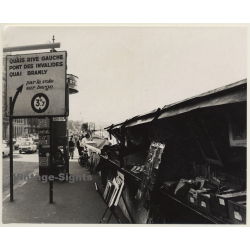 Jerri Bram (1942): Fleamarket Stalls / Paris - Seine Shore (Vintage Photo ~1970s)