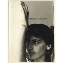 Jerri Bram (1942): Portrait Of Pensive Young Woman / Eyes (Vintage Photo ~1970s)