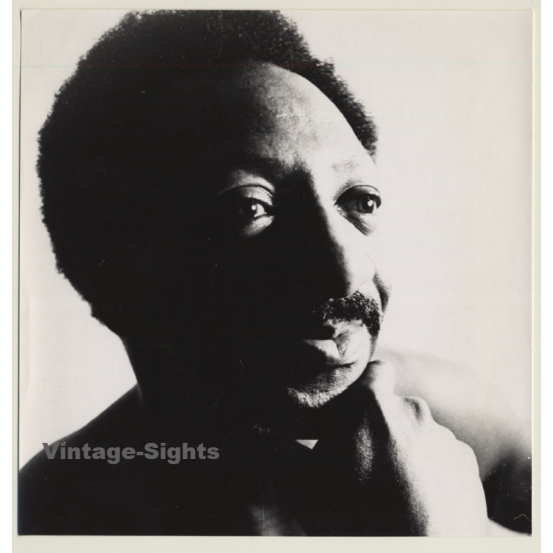 Jerri Bram (1942): Intense Portrait Of Dark Skinned Man (Vintage Photo ~1970s)