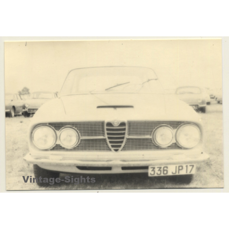 Tour De France / Circuit De Cognac 1965: Alfa Romeo Giulia GT A 1600 (Vintage Photo)