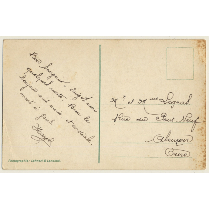 Lehnert & Landrock N° 538: Belleza Marroqui / Risqué - Ethnic (Vintage PC ~1910s/1920s)
