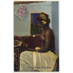 Lehnert & Landrock N°538: Jeune Femme Marocaine / Risqué - Ethnic (Vintage PC ~1910s/1920s)