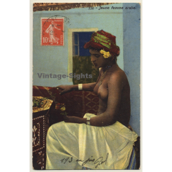 Lehnert & Landrock N°538: Jeune Femme Arabe / Risqué - Ethnic (Vintage PC 1914)