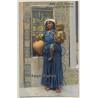 Lehnert & Landrock: Donna Bedouina Alla Cisterna / Ethnic (Vintage PC ~1910s/1920s)